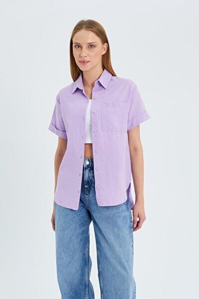 Hiccup Mixray Slim Fit Poplin Shirt with Pocket