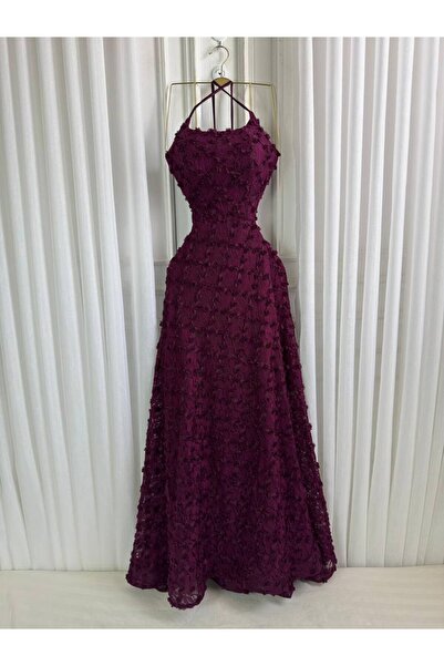 leen fashion burgundy dress