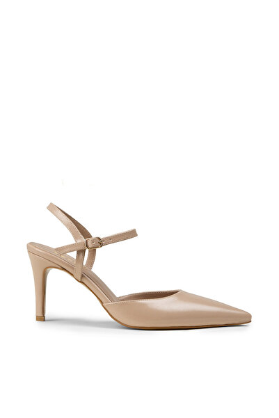 Deery Women's Beige Heeled Shoes