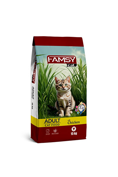 FAMSY Yetişkin Kedi Maması Tavuklu 15 Kg