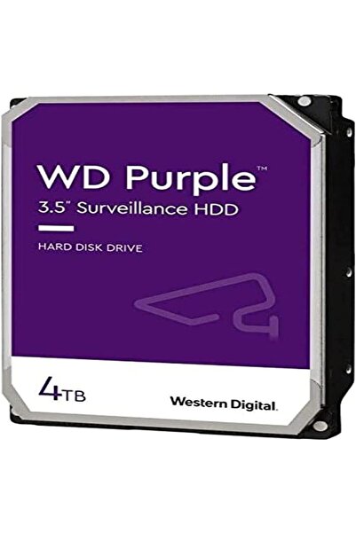 WESTERN DIGITAL قرص صلب داخلي WD Purple Surveillance بسعة 4 تيرابايت - SATA 6...