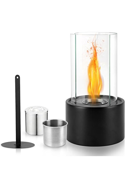 OEM EOJDDPA table fireplace 16 x 28 x 16 cm, glass, for indoor and outdoor us...