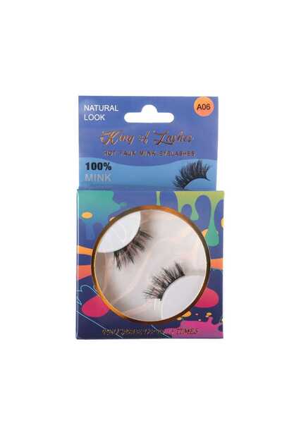 King of Lashes رموش صناعية من المنك - A06