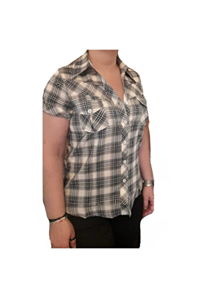 River Flower shirt C099, gray-blue color,