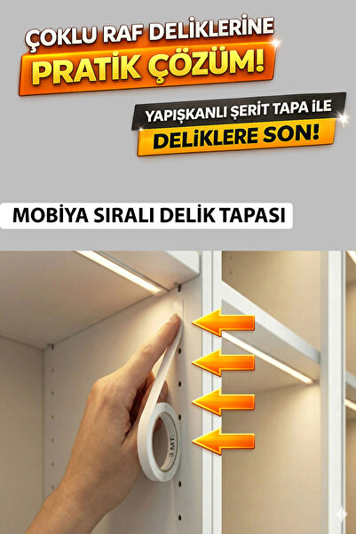 FixCaps Kendinden Yapışkanlı Vida Tapası Sıralı Delikler için