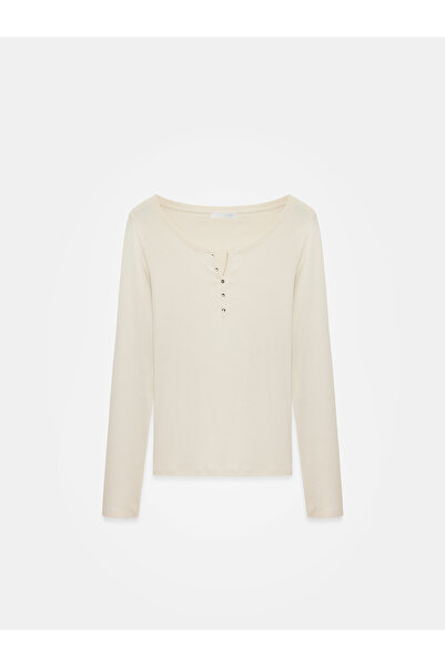 Dilvin 32699 100% Cotton Button Detailed Ball-Stone