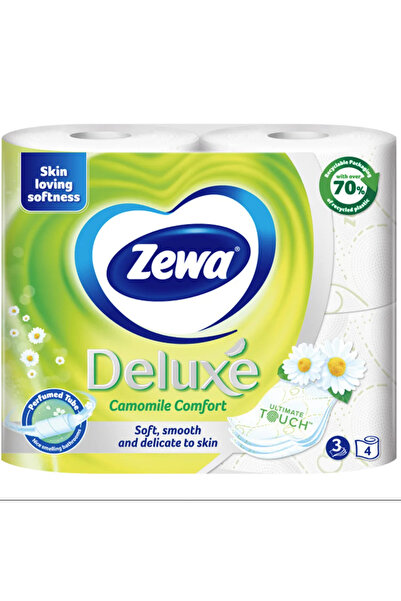 Zewa Suggested Title: Deluxe Camomile Comfort Toilet Paper, 3 Ply, Scented, 4...