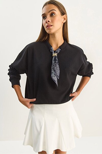 Hiccup LUCCI Crew Neck sweatshirt thaj printirime aksesorienge detalura