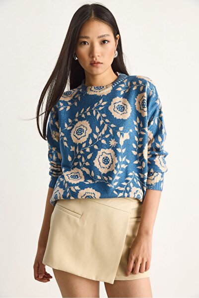 Hiccup Pulover tricotat cu piese Bianco Lucci