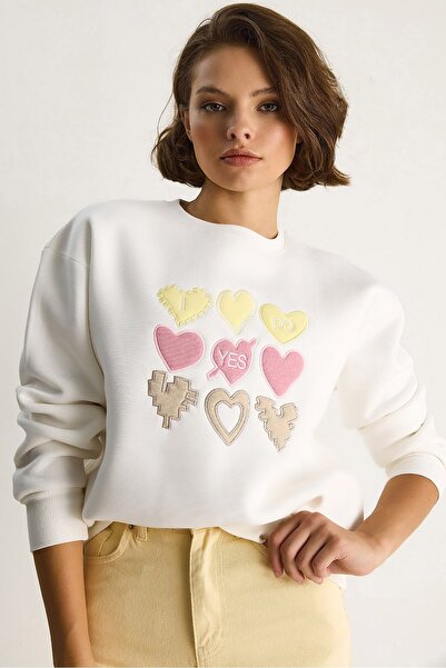Hiccup LUCCI relaxed fit crew neck sweatshirt with Printed