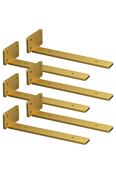 OEM Set of 6 shelf brackets, JYiuog, metal, invisible floating type, 25 cm - ...