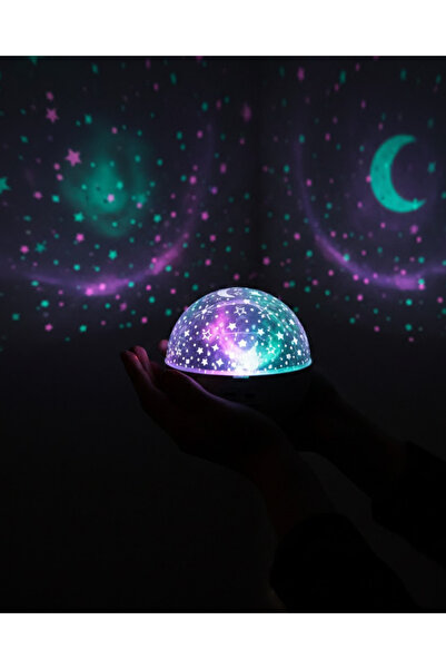 UCUZTEKNO Trendlia Fişli Yıldız Projektör Lamba Hoparlörlü Gece Işığı