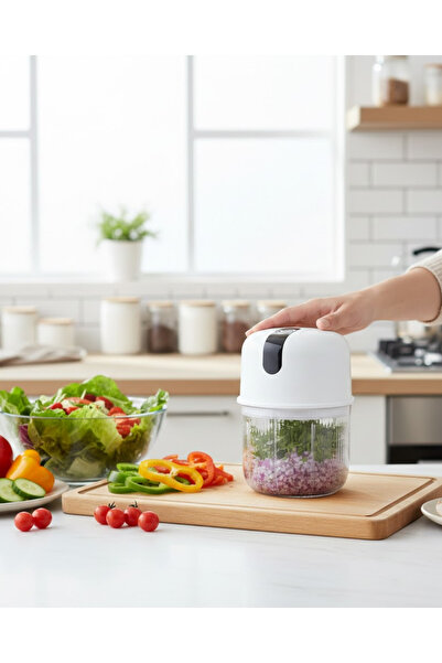 stiltrend Mini Mutfak Robotu Sarımsak ve Sebze Doğrayıcı