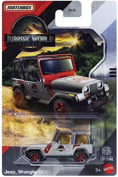 HOT WHEELS Matchbox Jurassic World Model Araçlar Jeep Wrangler (#18) JGL00