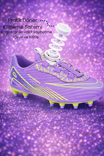 AİRBOOM Mekanizma Bağcıklı Halı Saha Ve Çim Zemin Kramponu Çocuk/Genç