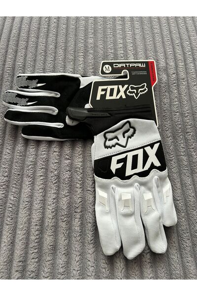 Fox Dirt Paw Gloves White