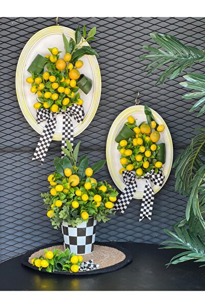 TASARIMHMODA Kampanyalı Limonlu 4 Parça Set No: 3