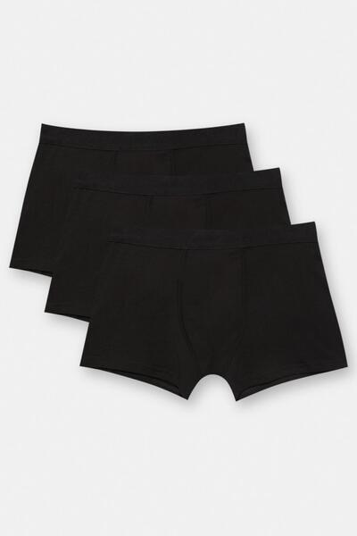 Pull & Bear 3'lü siyah STWD boxer paketi