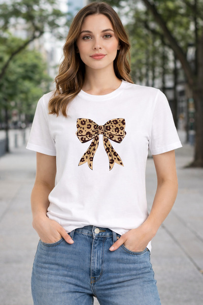 herkesemoda تي شيرت أساسي بتفاصيل طباعة الشريط