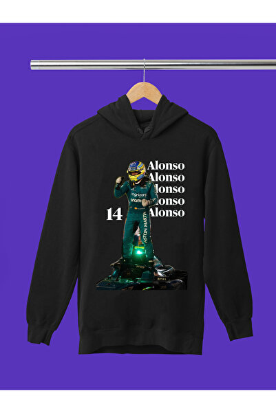 MAGORS Hanorac F1 pentru copii, cu glugă, imprimat Fernando Alonso, calitate ...