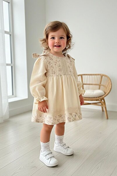 Minigimin Cicileri Miniğimin Cicileri (9-24 Ay) Çiçek Dokulu Vintage Müslin Y...