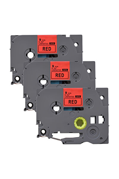 G Print Pachet 3 bucati banda etichete compatibila Brother TZe-421, 9 mm, neg...