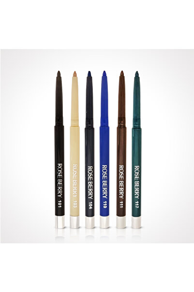 ROSE BERRYY مجموعة أقلام كحل روزبيري المقاومة للماء بأشهر 6 ألوان ترند