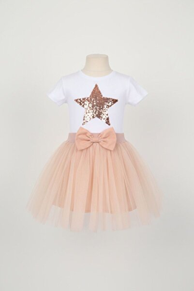 Zeta Group Κοριτσίστικη τούλινη φούστα Starry 23 Απριλίου Ειδική Στολή για Ει...