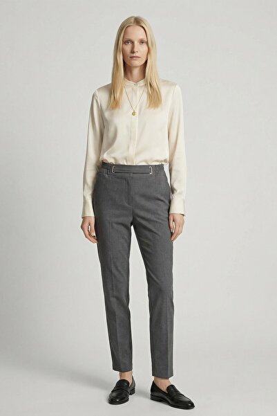 Rays 8409A Elastic Waist Belted Trousers Anthracite