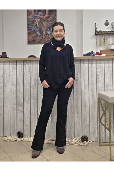 pudubutik Spanish Leg Jeans Black