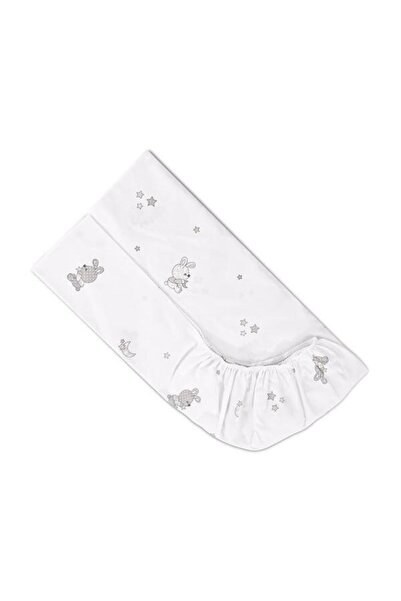 LORELLİ Cearceaf cu banda elastica Little Rabbits Grey, bumbac ranforce, 60 x...