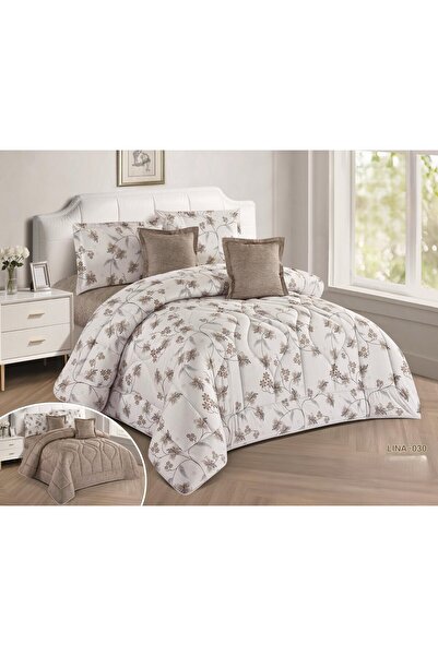 NAJMA Double-sided bedspread, one side patterned, one side plain, double size...