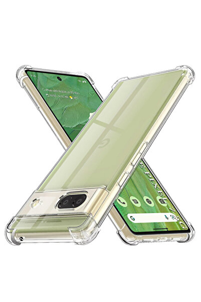 Techsuit Удароустойчив прозрачен силиконов калъф за Google Pixel 7