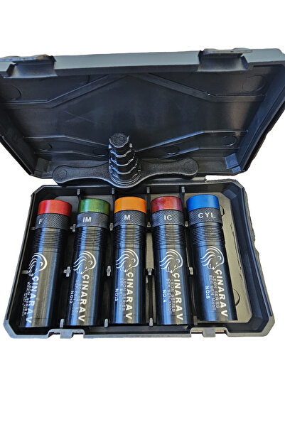 ÇINARAV 12 Kalibre için Açılı Renkli Mobil Şok Takımı 5'li Siyah Krom Kaplama...