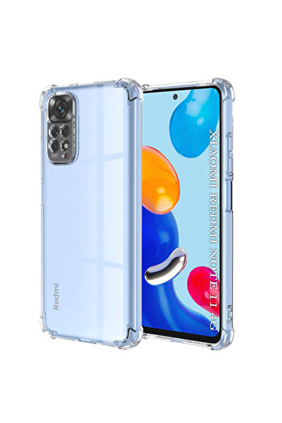 Techsuit Силиконов калъф за Xiaomi Redmi Note 11, устойчив на удари и прозрачен