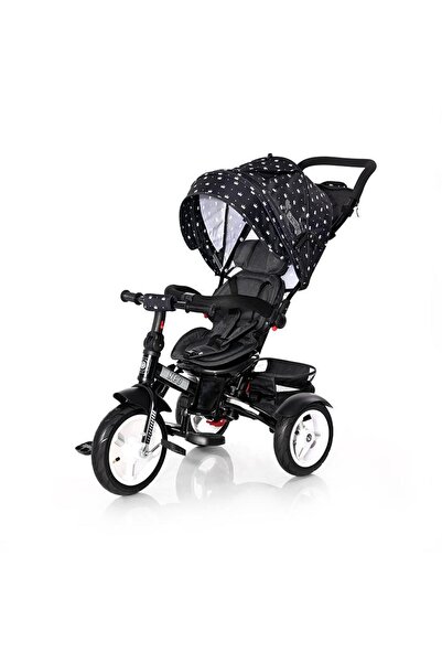 LORELLİ Tricicleta multifunctionala 4in1 Neo Air, roti mari cu camera, Negru