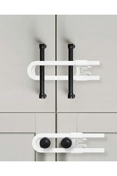 Lisinya 4 Pieces of Cabinet and Door Safety Locks for Safe Use at Home - Tygoo