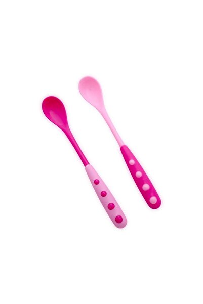LORELLİ Set of 2 long-handled spoons, Lorelli, 6 months+, Pink