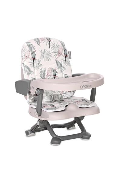 LORELLİ Столче за хранене Ego Plus Booster, сгъваемо и регулируемо, сиви папа...