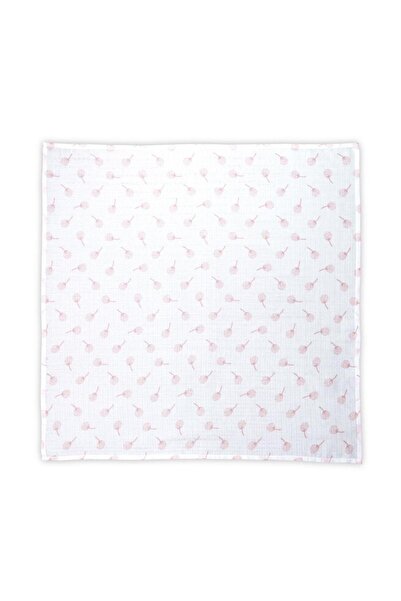 LORELLİ Rose Floral muslin plaid diaper, 80 x 80 cm