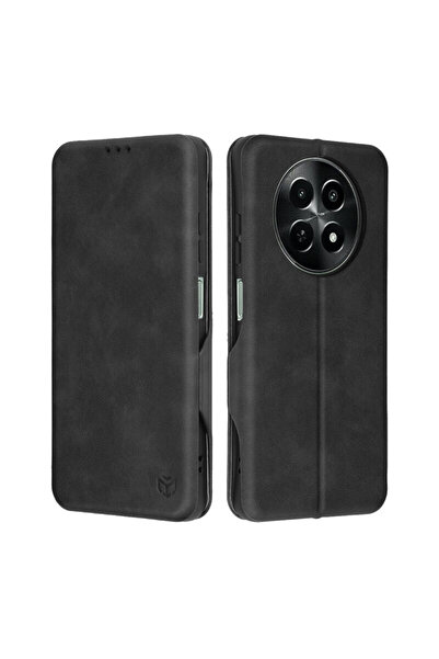 Techsuit Husă 360° OnePlus 12R Safe Portofel Plus, neagră