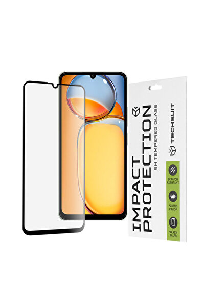 Techsuit Xiaomi Redmi 13C 4G 111D Sticlă completă cu adeziv, neagră