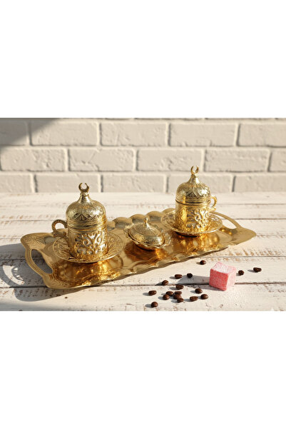 Meya design Decorative Coffee Cup Set with Tray – Zamak Body Luxury Home Deco...