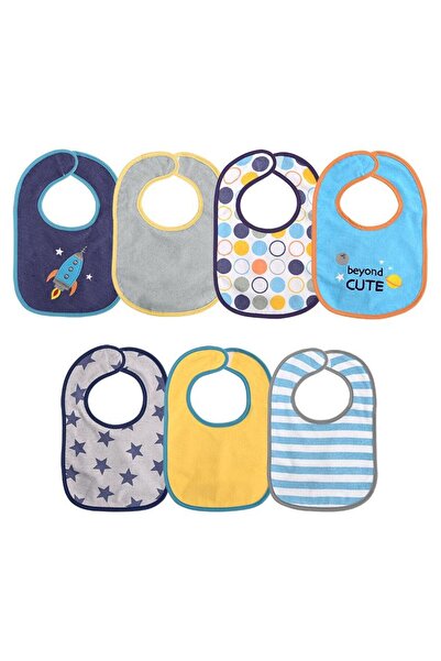 LORELLİ Set of 7 Cotton and peva bibs, Lorelli, 30 x 19 cm, velcro closure