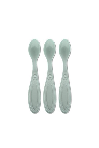 LORELLİ Set of 3 My Friend spoons, rounded edge, 6 months+, Green