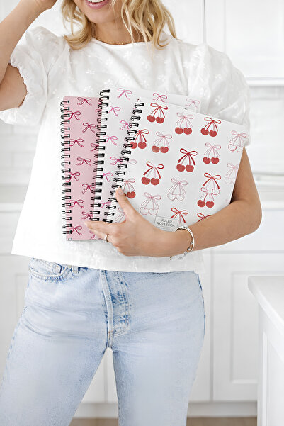 Happy Notes A5 Spiralli Karton Kapak Çizgili Okul Defteri 80 yaprak 3'lü Set ...