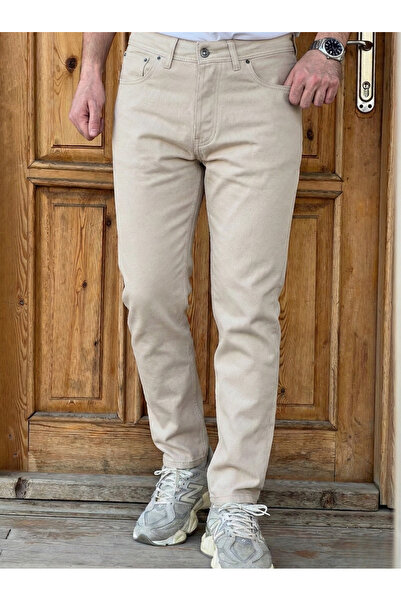 ElitWear Erkek Slim Fit Likralı Kemerli Pantolon