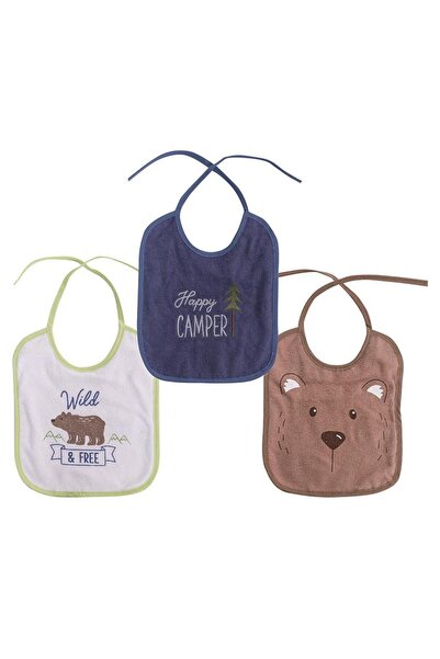 LORELLİ Set of 3 Lorelli Cotton and peva bibs, 23 X 20 cm, drawstring closure