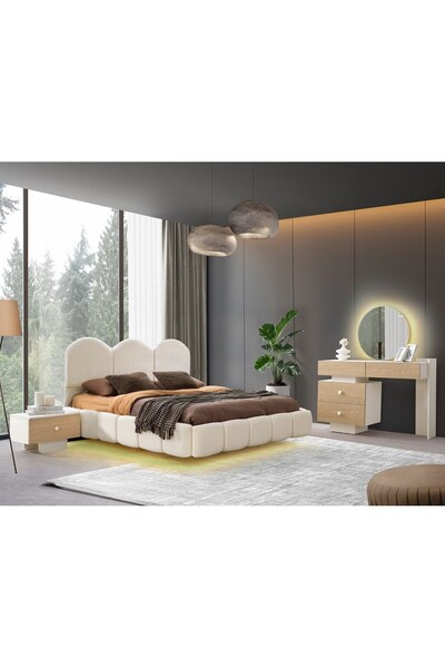 AYDINEV FLORANSA MDF BAZALI YATAK ODASI TAKIMI