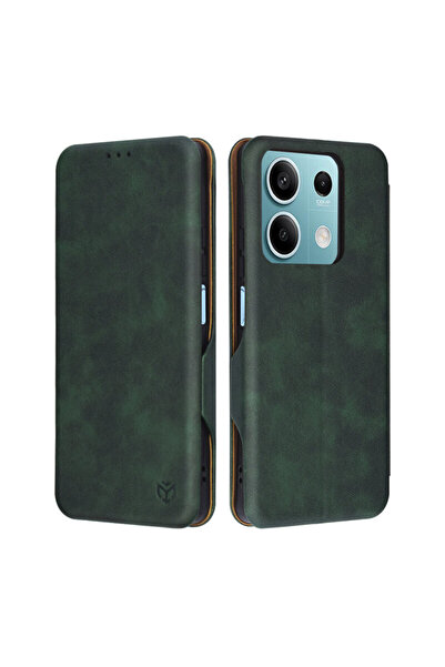 Techsuit 360° Xiaomi Redmi Note 13 5G Safe Πορτοφόλι Plus, πράσινο